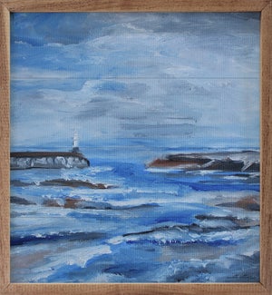 Shore By The Blue Waters By Annette Beraud-Battaglia